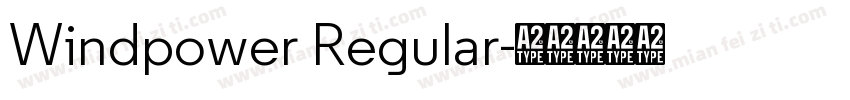 Windpower Regular字体转换